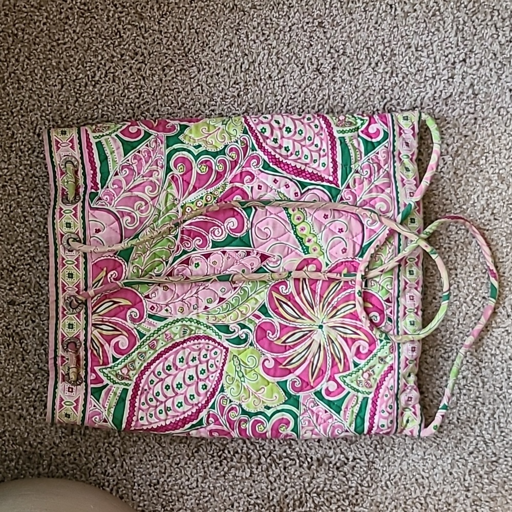 Vera Bradley Pinwheel Pink Drawstring Bag - Picture 2 of 6